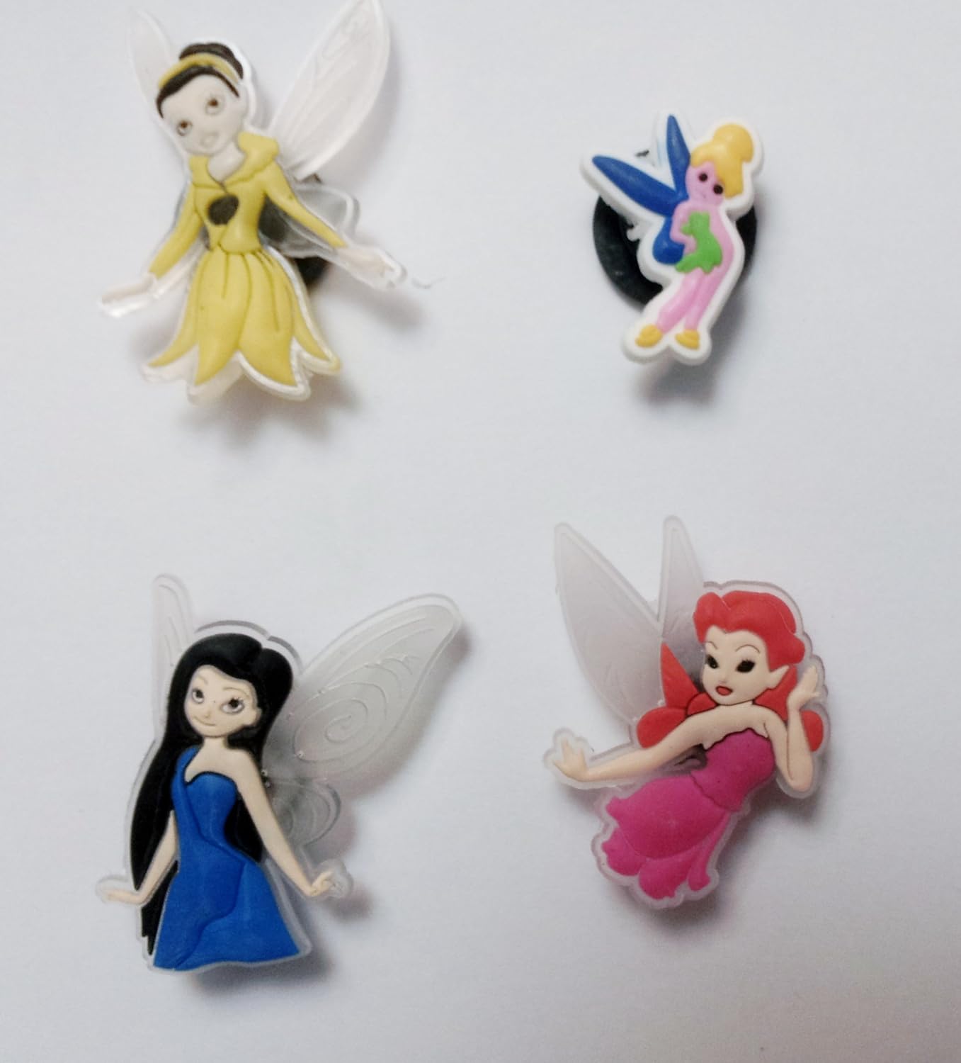 Tinkerbell Shoe Charms 4 Pc Set Jibbitz Croc Style