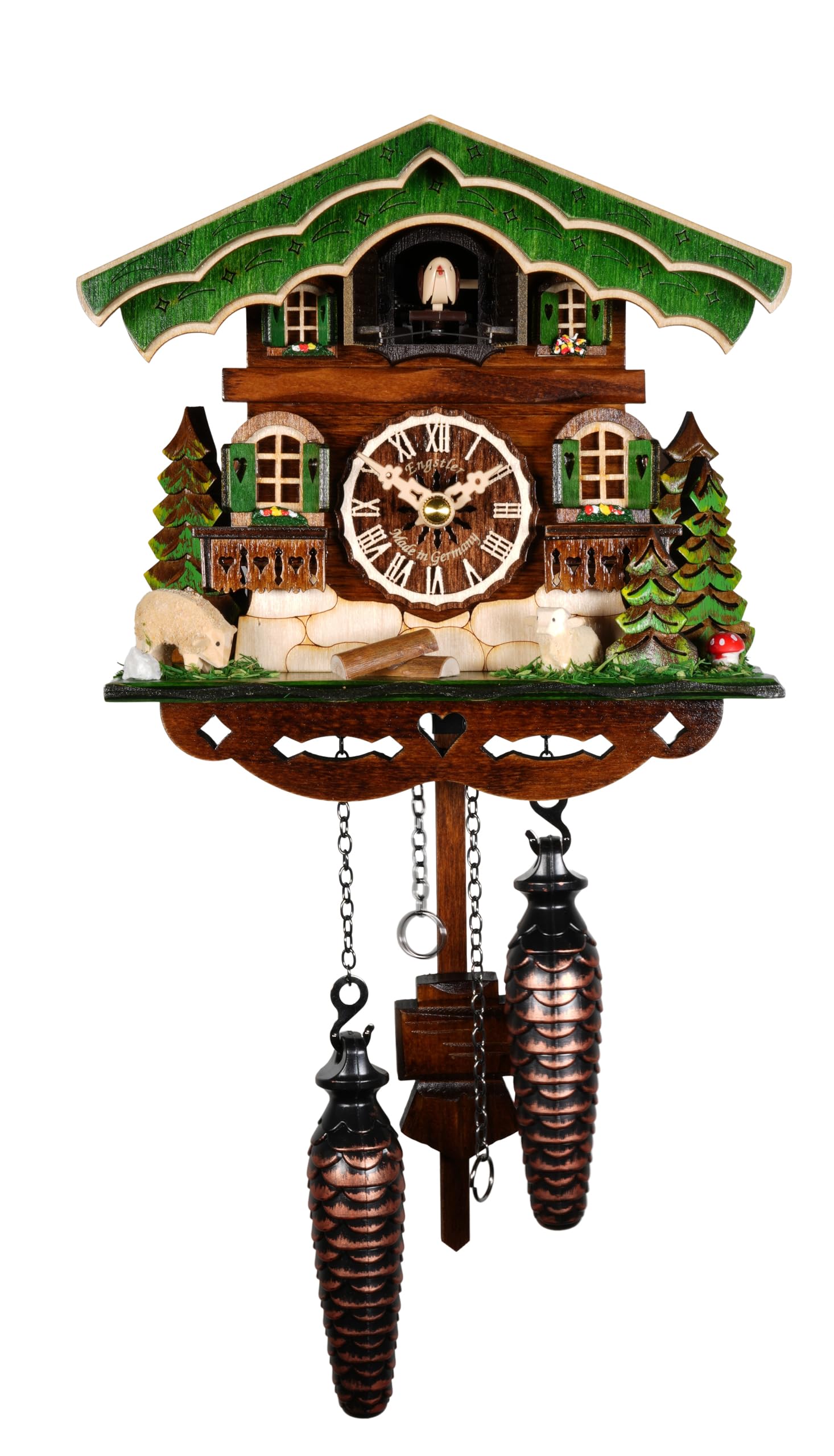 Engstler Quartz Cuckoo Clock Black Forest House