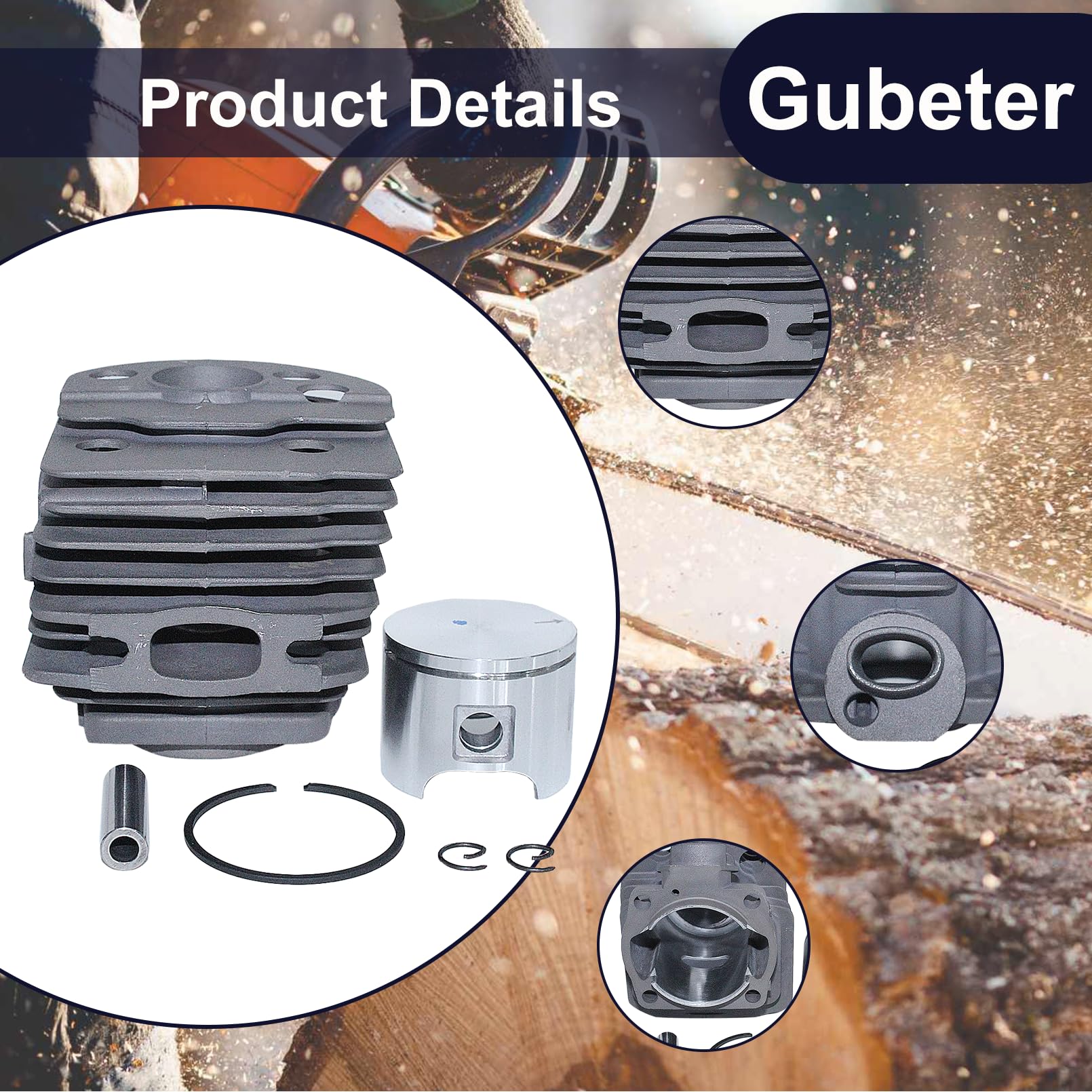 Zylinder-Kupplungstrommel-Vergaser-Kit, für Husqvarna 55, 55 Rancher 51 Kettensäge, 503609171, 505275719, 503162103, 537127901,