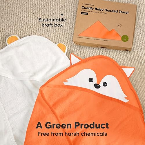 Miniatura 8 de KeaBabies Toalla de bebé con capucha para recién nacido, viscosa derivada de bambú, toallas de baño grandes con capucha para niños, niñas, niños