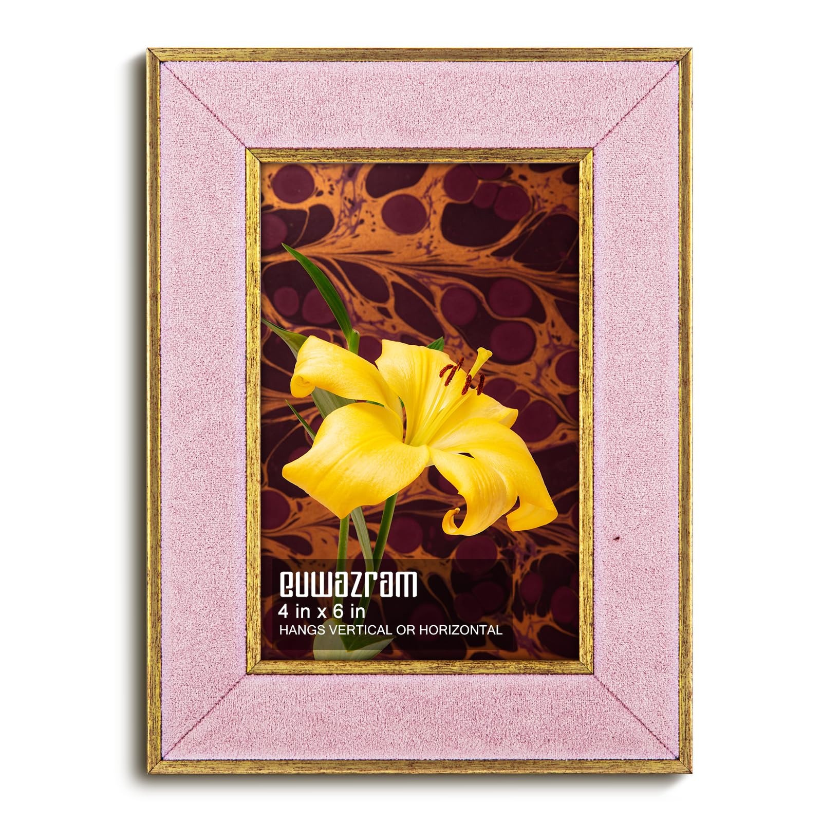 Cadre photo rose élégant pour sublimer et protéger vos images sur table