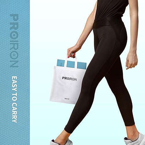 Miniatura 7 de PROIRON Tapete de yoga plegable de 0.24 pulgadas (0.236 in), no de PVC. Tapete de yoga plegable grueso para entrenamiento en casa y viajes, tapete