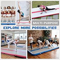 Vista 7 de Tuxedo Sailor Inflatable Gymnastics Tumbling Mat Tumble Track Thickness Floor Mat With Electric Air Pump for
