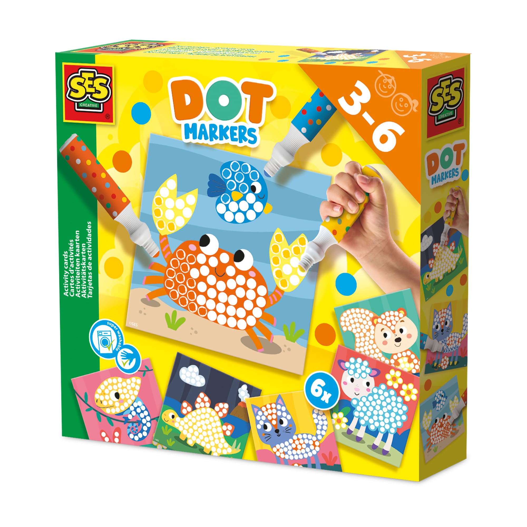 Ses Creative  Kids  Dot Markers - Activity Cards, Sports Direct