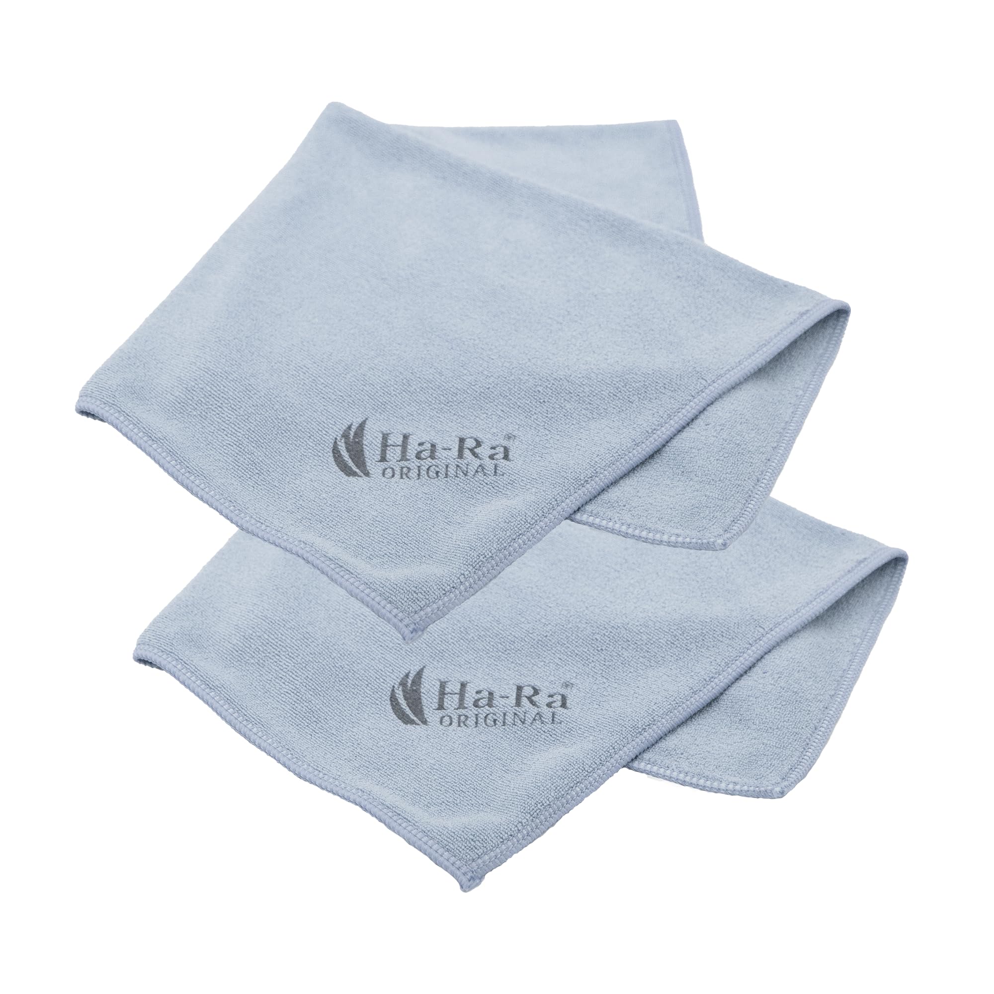 Ha-Ra Star-Tuch blau 2er Set (Farbton kann variieren) I Mikrofaser Tuch für Oberflächen-Reinigung I Zwei Putztücher in 40 x 40 cm I Hochleistungs-Mikrofaser I hohe Reinigungskraft.