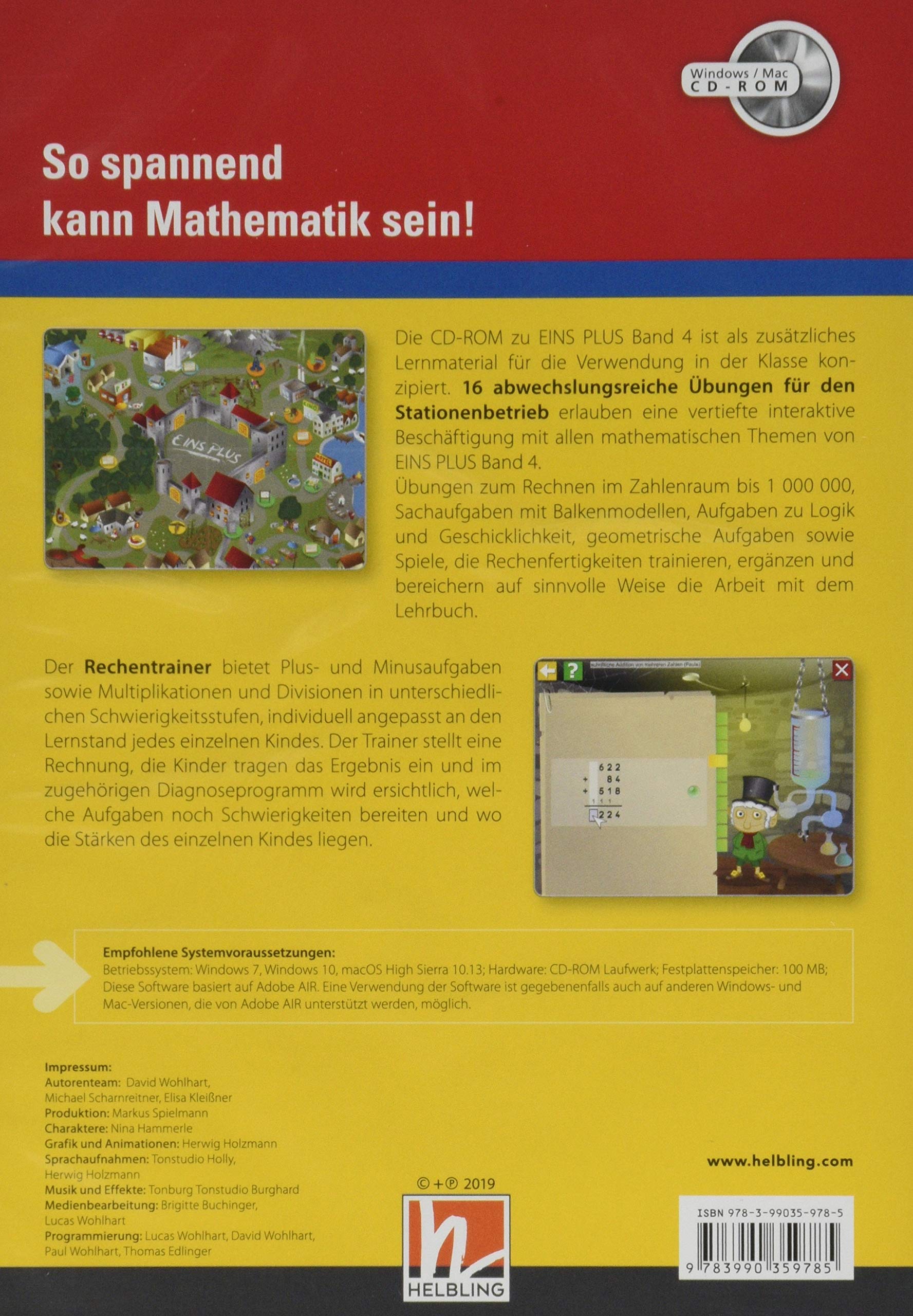 EINS PLUS 4. Ausgabe Deutschland. Lernsoftware für die Klasse: Einzelplatzversion. Klasse 4 (EINS PLUS (D): Mathematik Grundschule)