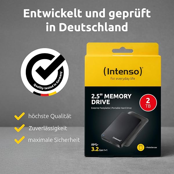 Intenso Memory Drive - 2, 5' External hard drive 2 TB Mechanische Festplatte - 5