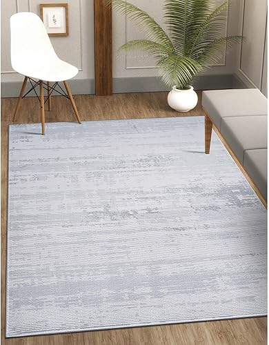 Miniatura 130 de CAMILSON Alfombra moderna de lujo de 8 x 10 pies, estilo vintage, abstracto, suave, de pelo medio, resistente a las manchas, fácil de limpiar, no