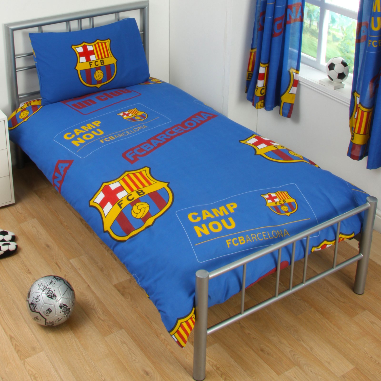 FC. Barcelona Single Reversible Duvet Set by Barcelona F.C.
