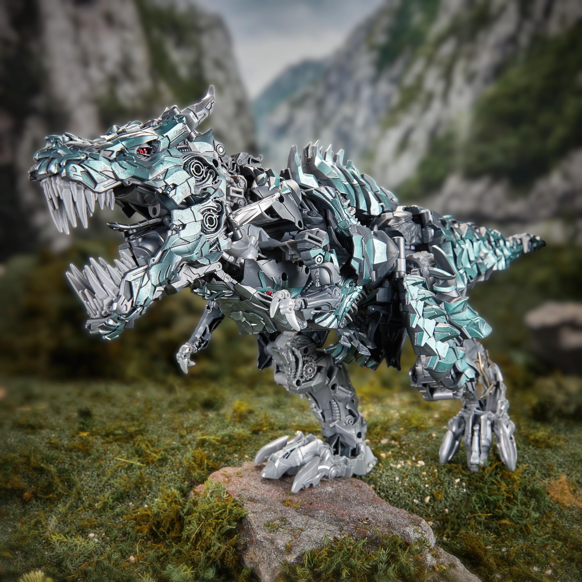 Transformers Studio Series, L'era dell'estinzione, Grimlock, action figure convertibile collezionabile Titan Class da 38 cm, dai 15 anni in su