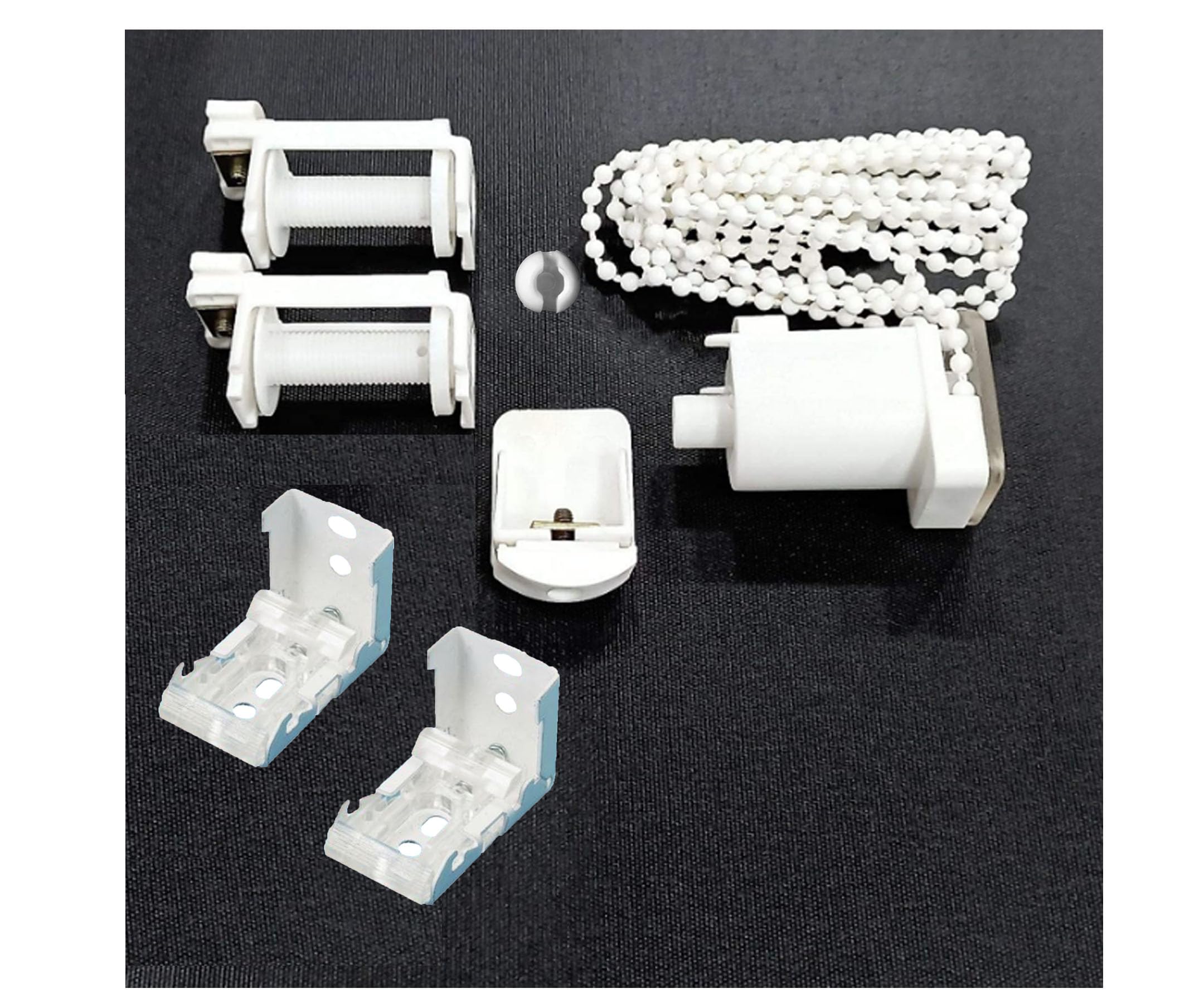 Vyonald Trading Roman Blind Component Includes Brackets, Control Unit with Beaded Chain & Stopper (Chain Size 2.4 Meters)-image-9