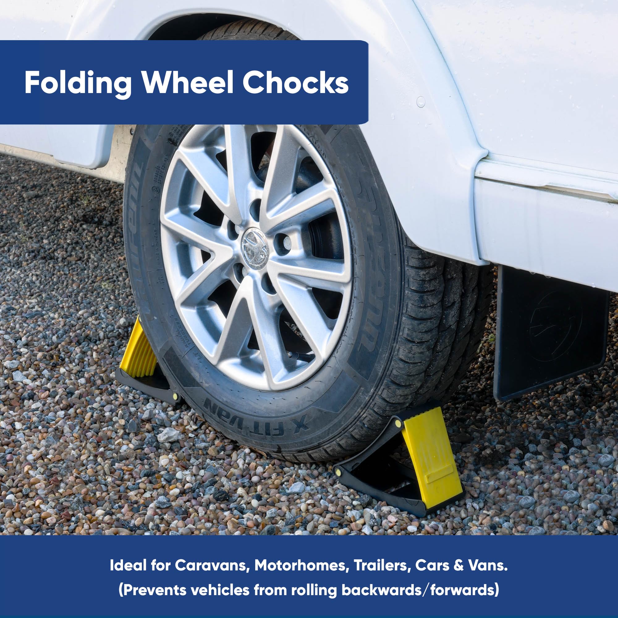 Leisurewize 2 X Tyre Saver Round Wheel Stop Leveller Ramp LWACC47