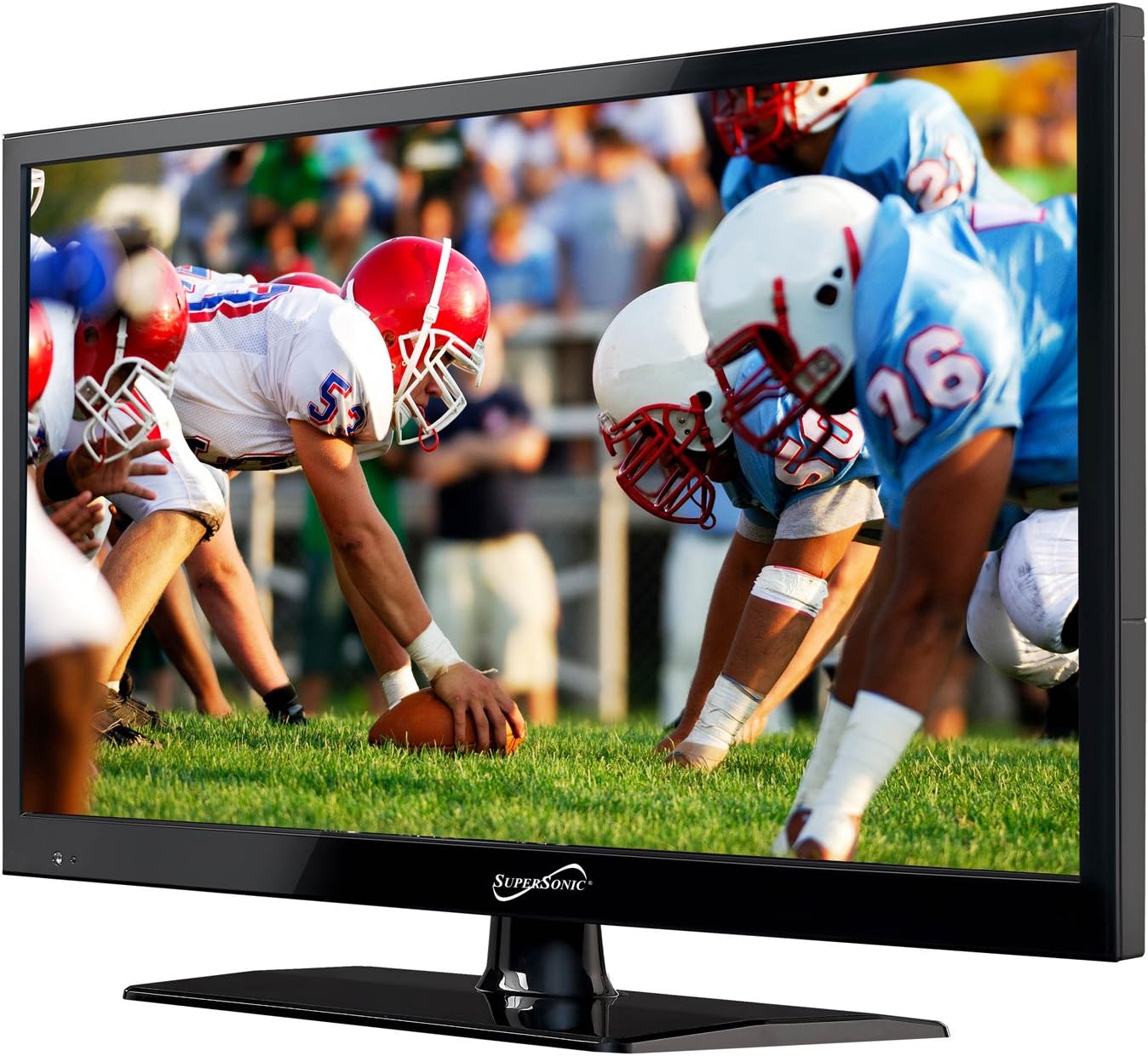 Supersonic 13.3" LED HDTV With Built-in DVD Player - Portable TV For RV, Boat, Bedroom, 720p
