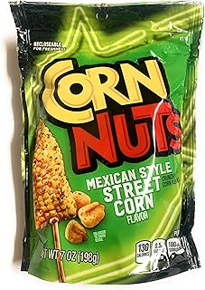 Corn Nuts Mexican Style Street Corn Flavor, Crunchy Corn Kernels, 7 oz, Recloseable Bag
