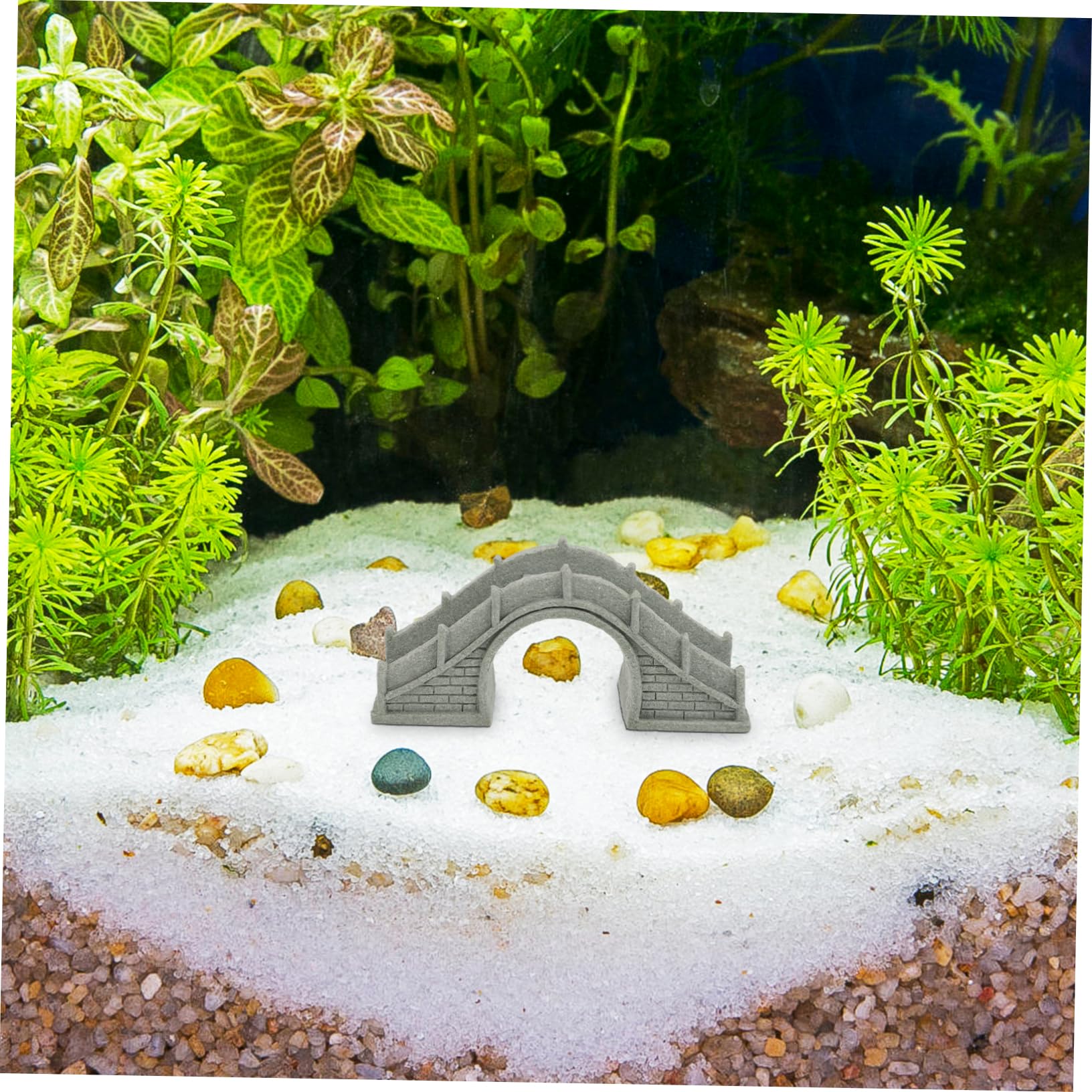 SUPVOX 4 Pezzi Micro Paesaggio Ponte di Pietra - Decorazione Balcone Bonsai Decorativi Decorazioni per acquari Decorazioni da Giardino Ponte Paesaggio paesaggistico a Ponte Resina