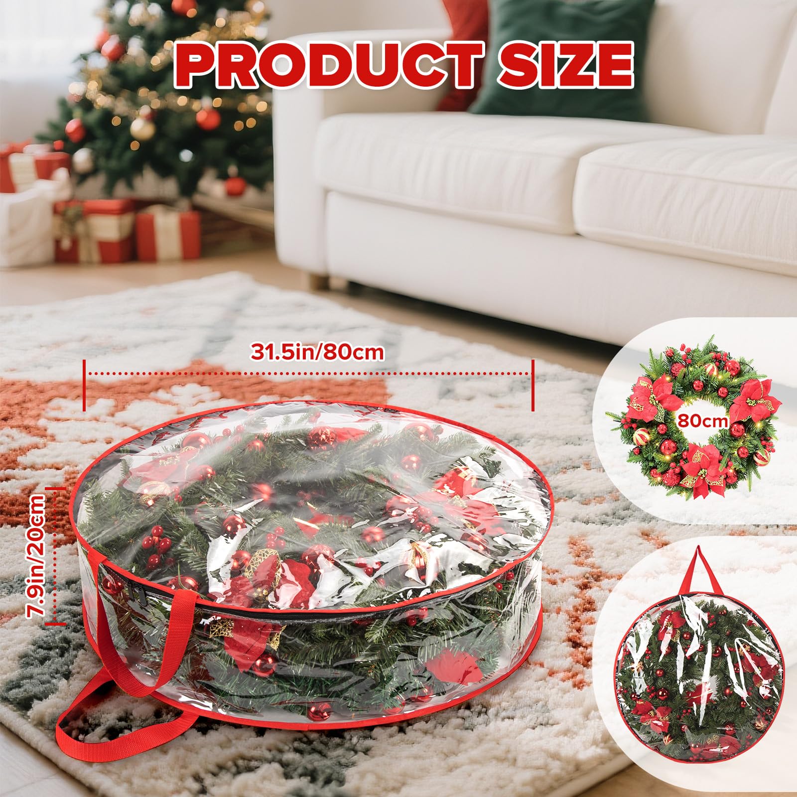 Kerstkrans met natuurlijke decoratie | 35 cm | It's all about Chr