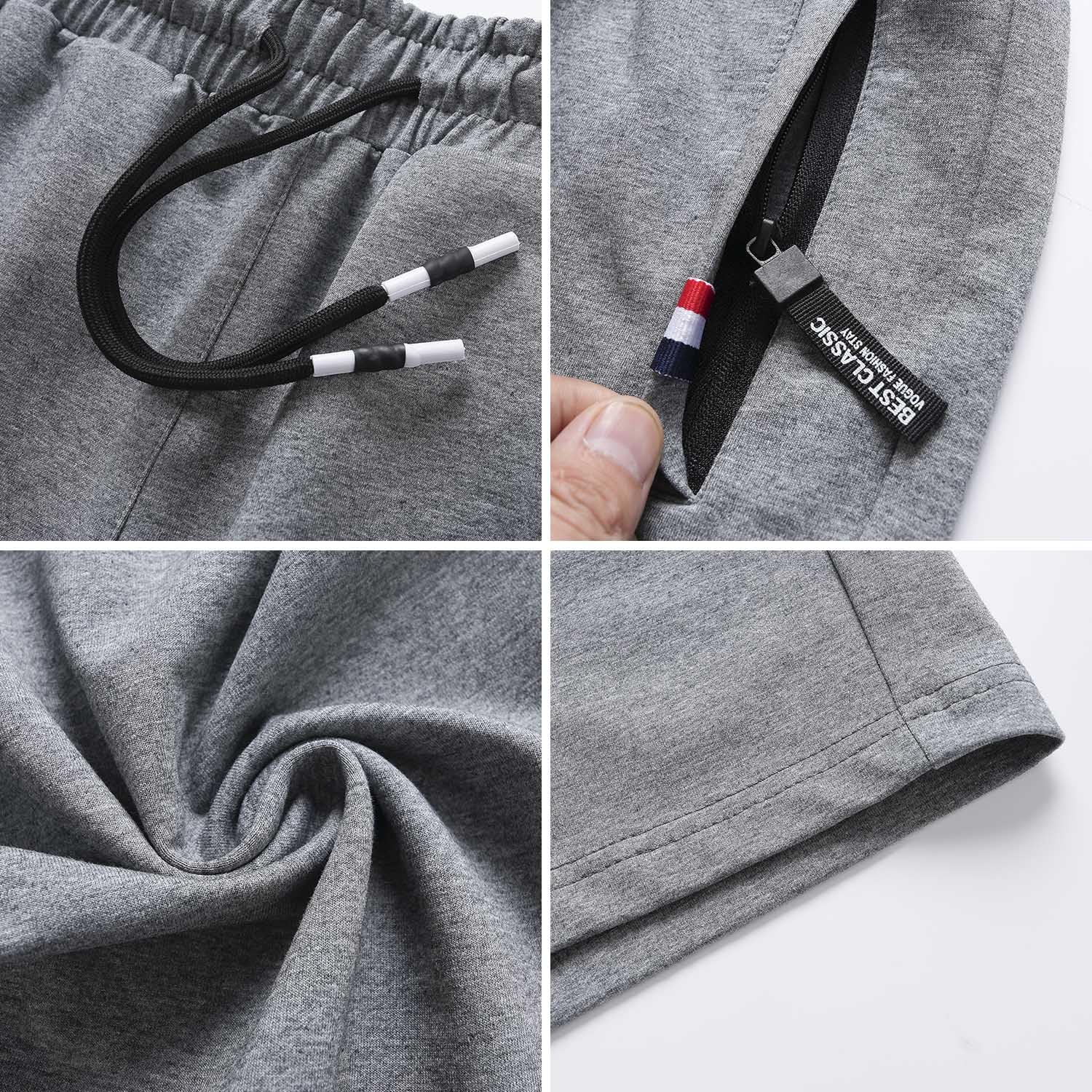 FGFD&OU Pantaloni da Jogging Donna Cotone Traspirante Pantaloni Sportivi Larghi Casual Pantalone Tuta Allenamento per Yoga Fitness Sport Jogger con Tasche con Cerniera