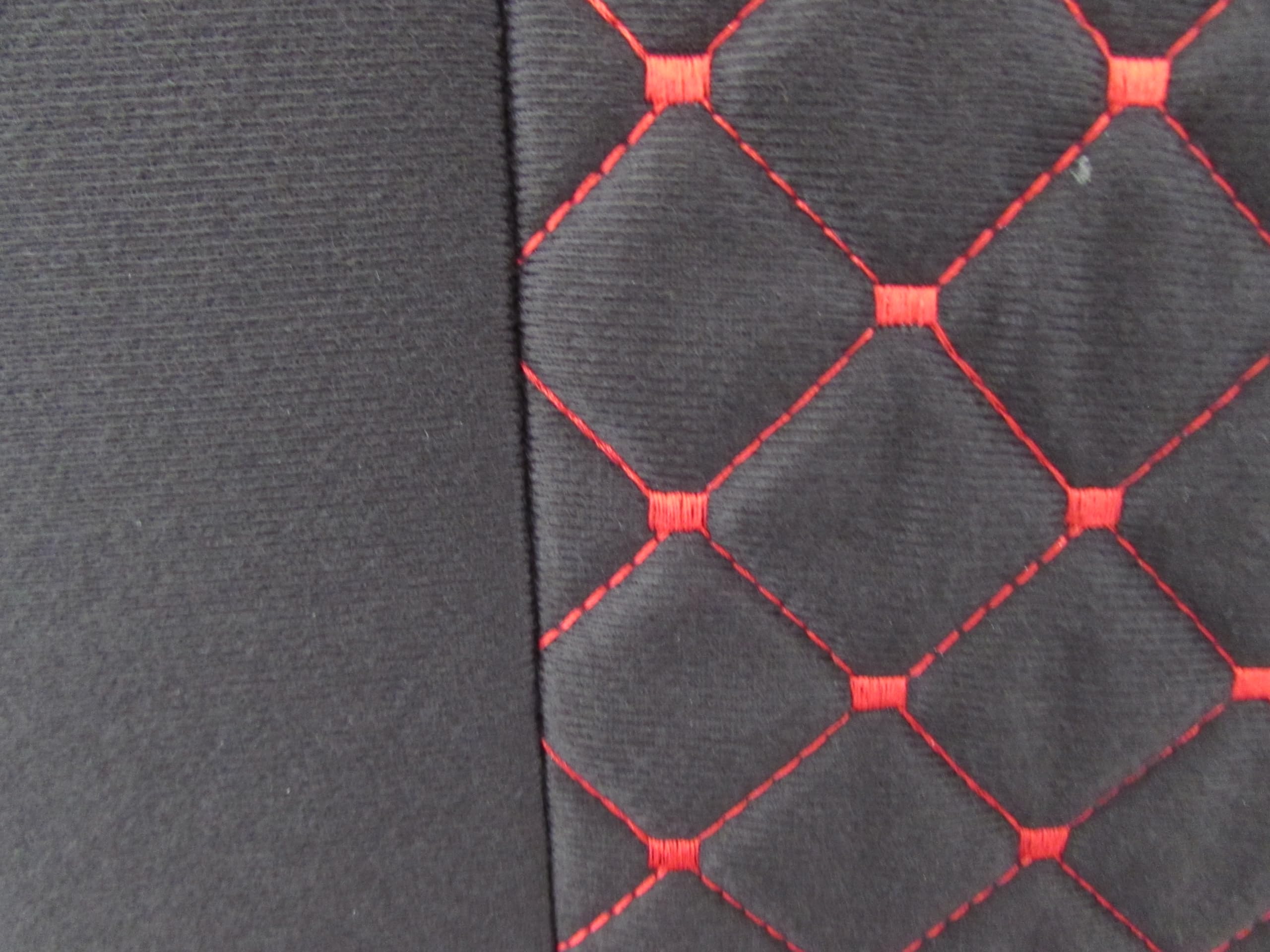 2 + 1 fundas de asiento diseñadas para Mercedes Sprinter Volkswagen Crafter 2006-2018 Velour RED LHD