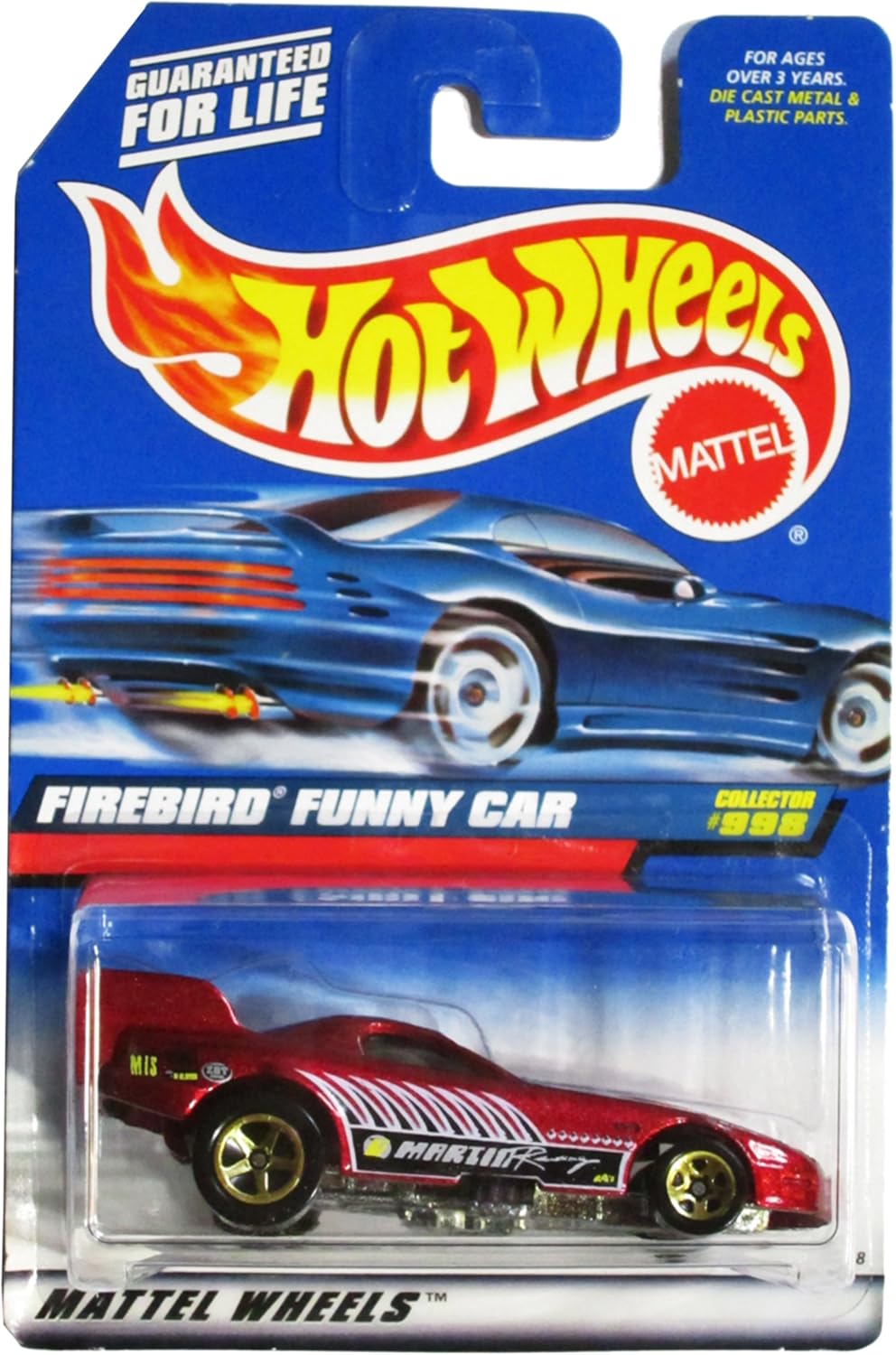 Mattel Hot Wheels 1999 1:64 Scale Maroon Firebird Funny Car Die Cast Car Collector #998