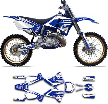 Decal Kit for YZ125 YZ 125 YZ250 YZ 250 1996 1997 1998 1999 2000 2001, White Blue, YMYZ9601001-KO