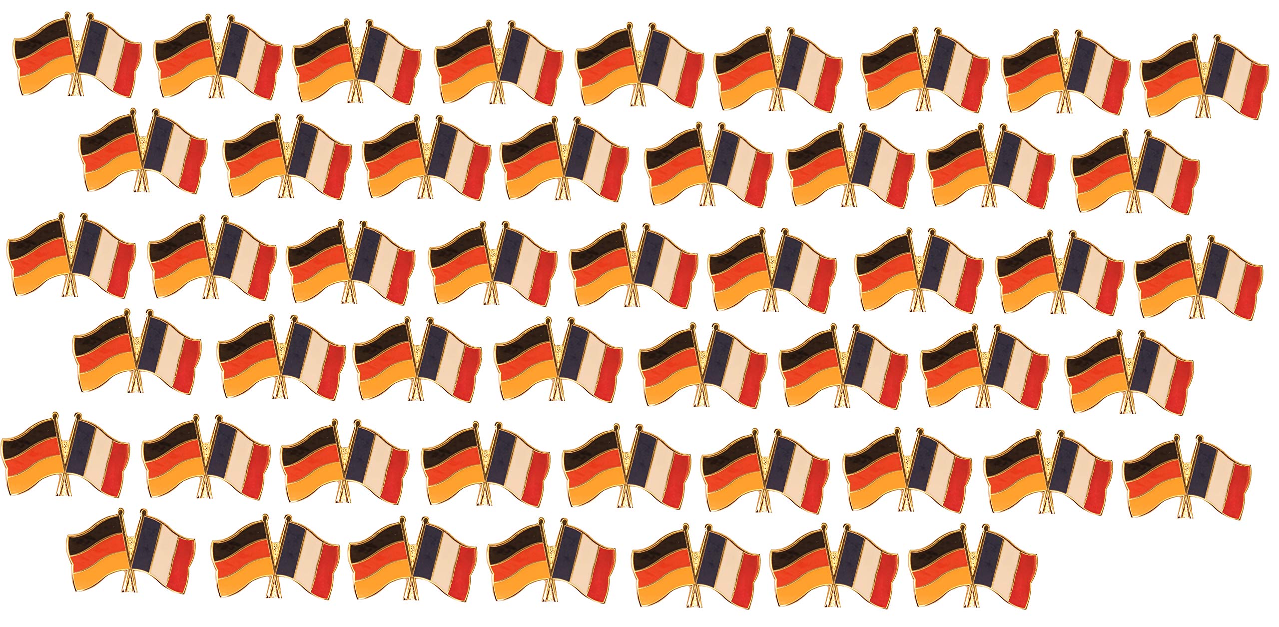 50er Pack Deutschland Frankreich Freundschaftspin Flagge
