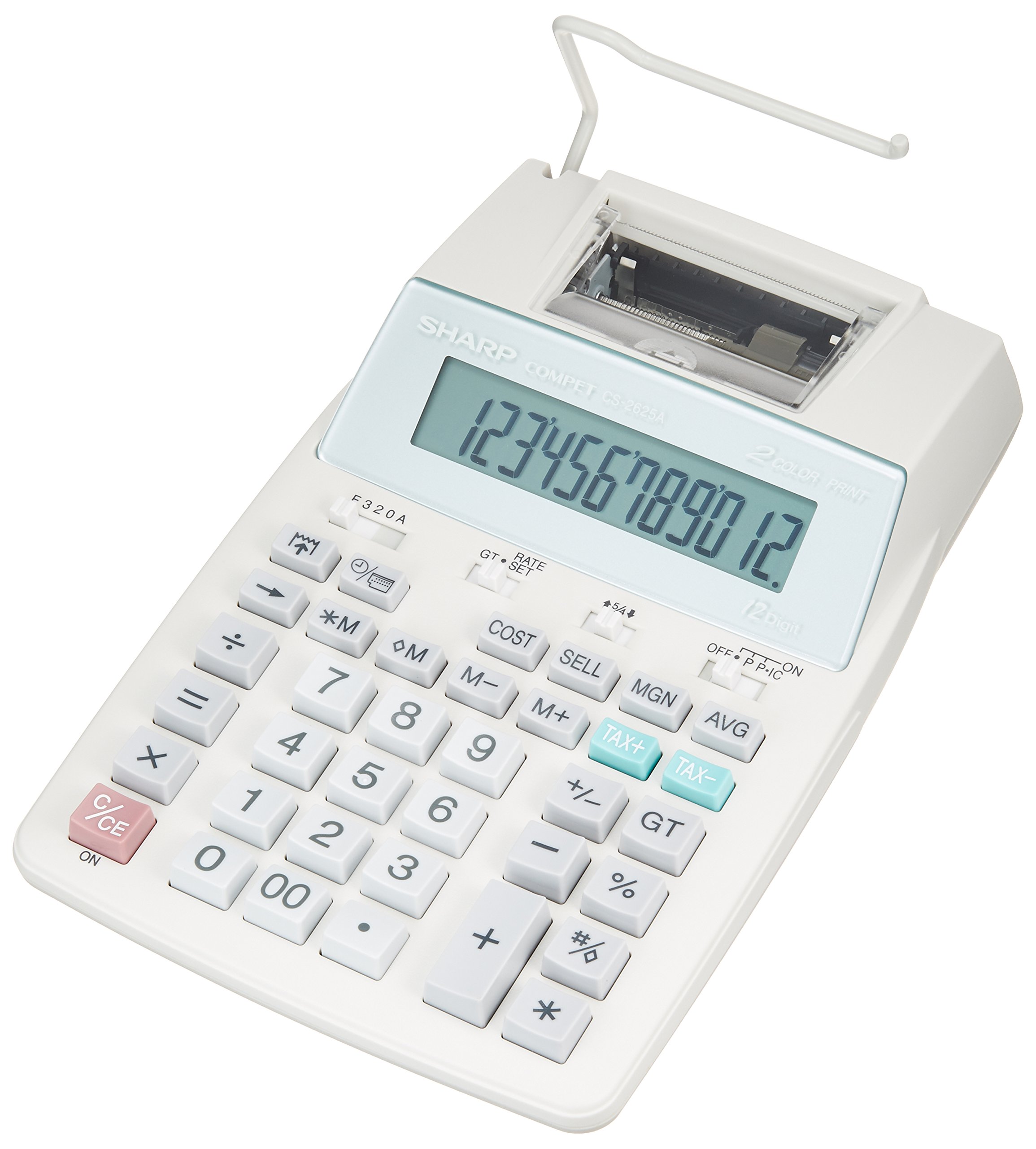 Amazon | シャープ プリンタ電卓(セミデスクタイプ) CS-2625A