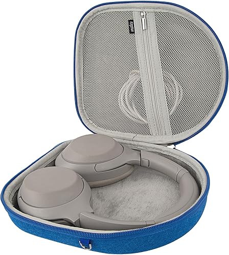 Miniatura 3 de Funda rígida para auriculares compatible con Sony WH-1000XM5, WH-1000XM4, WH-1000XM3, WH-1000XM2 Bolsa de transporte de viaje para WH-CH710N,
