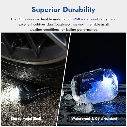 Miniatura 9 de WUBEN Linterna EDC recargable G5, potentes linternas RGB, mini linternas planas portátiles de 400 lúmenes, IP68, impermeable, multimodo, magnética,