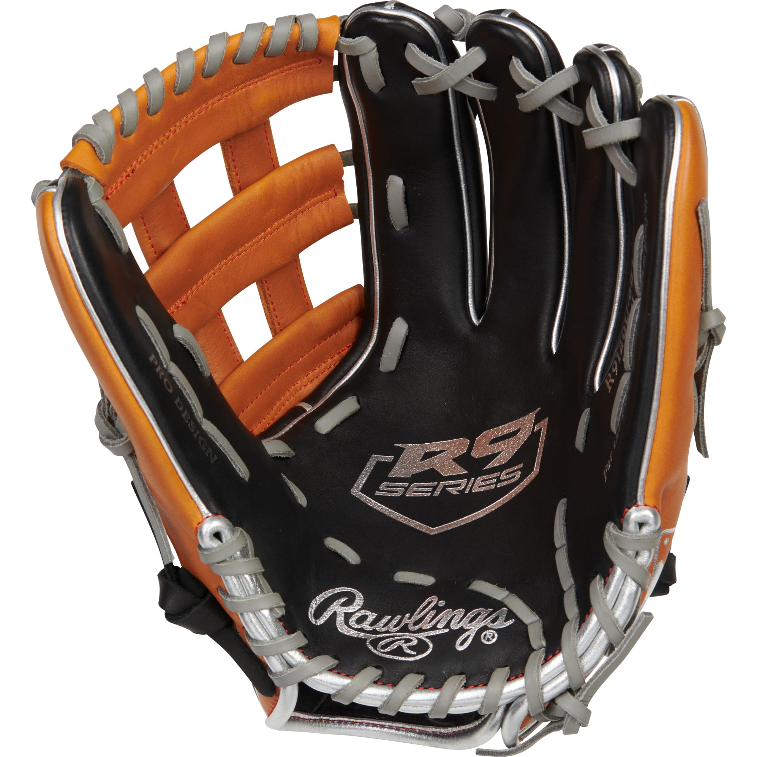 Rawlings | R9 Youth Contour Fit Gants de Baseball | Tailles 27,9 cm – 30,5 cm | Plusieurs Styles