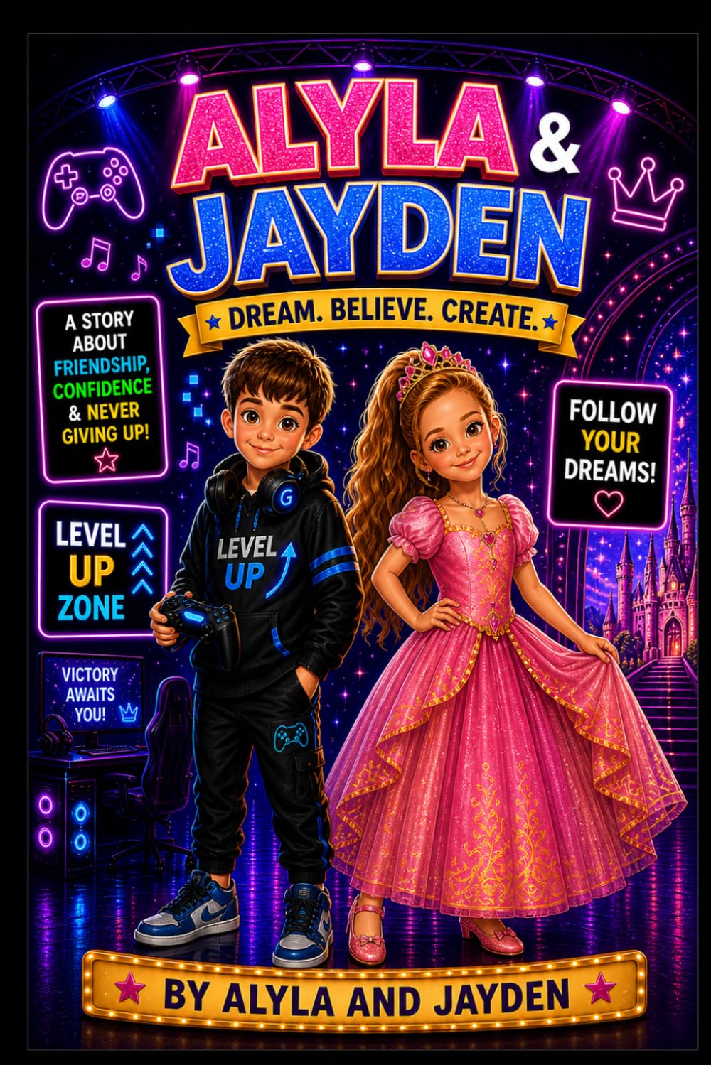 Alyla and Jayden. Dream. Believe. Create