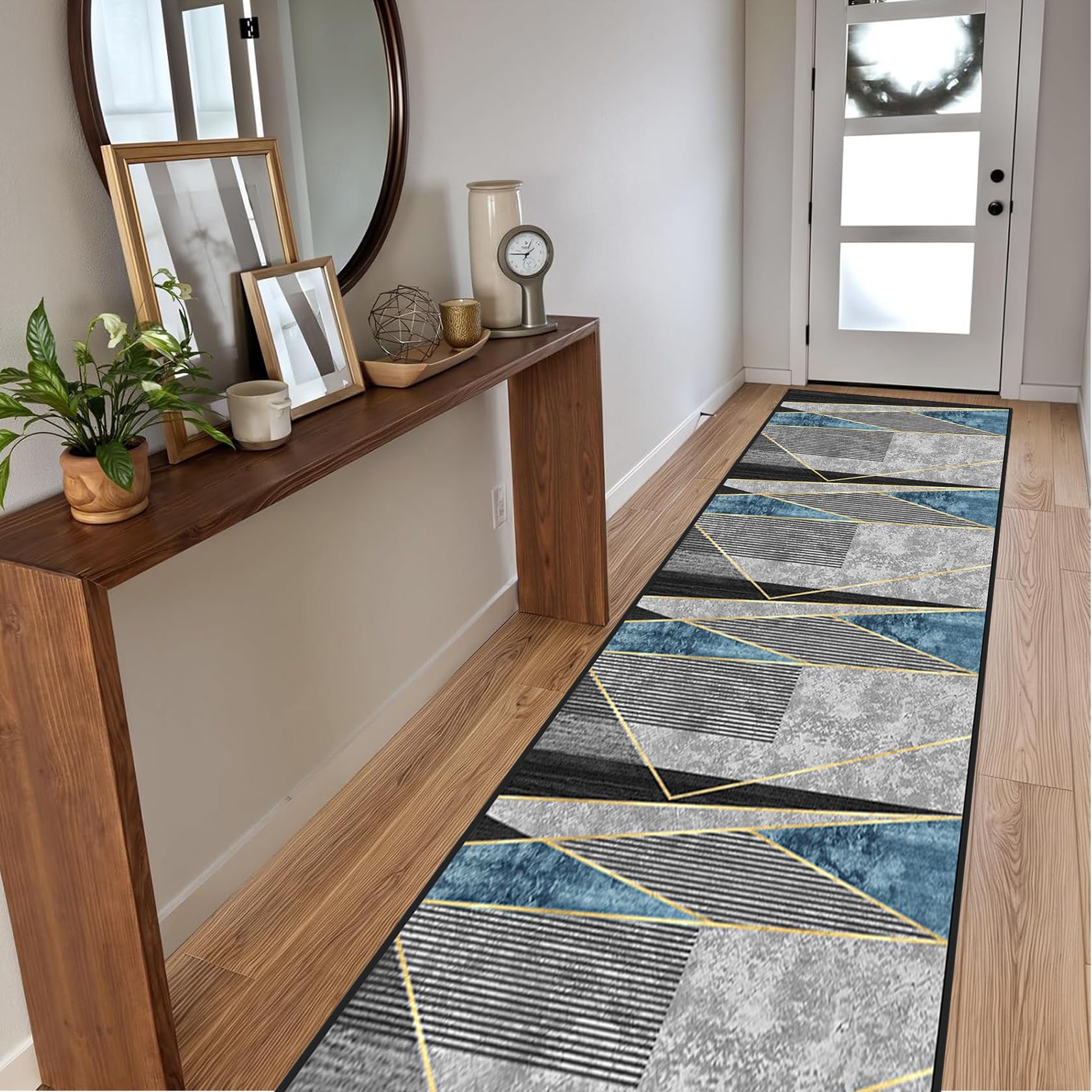 Tapis de cuisine long 80 x 200 cm antidérapant et lavable en machine