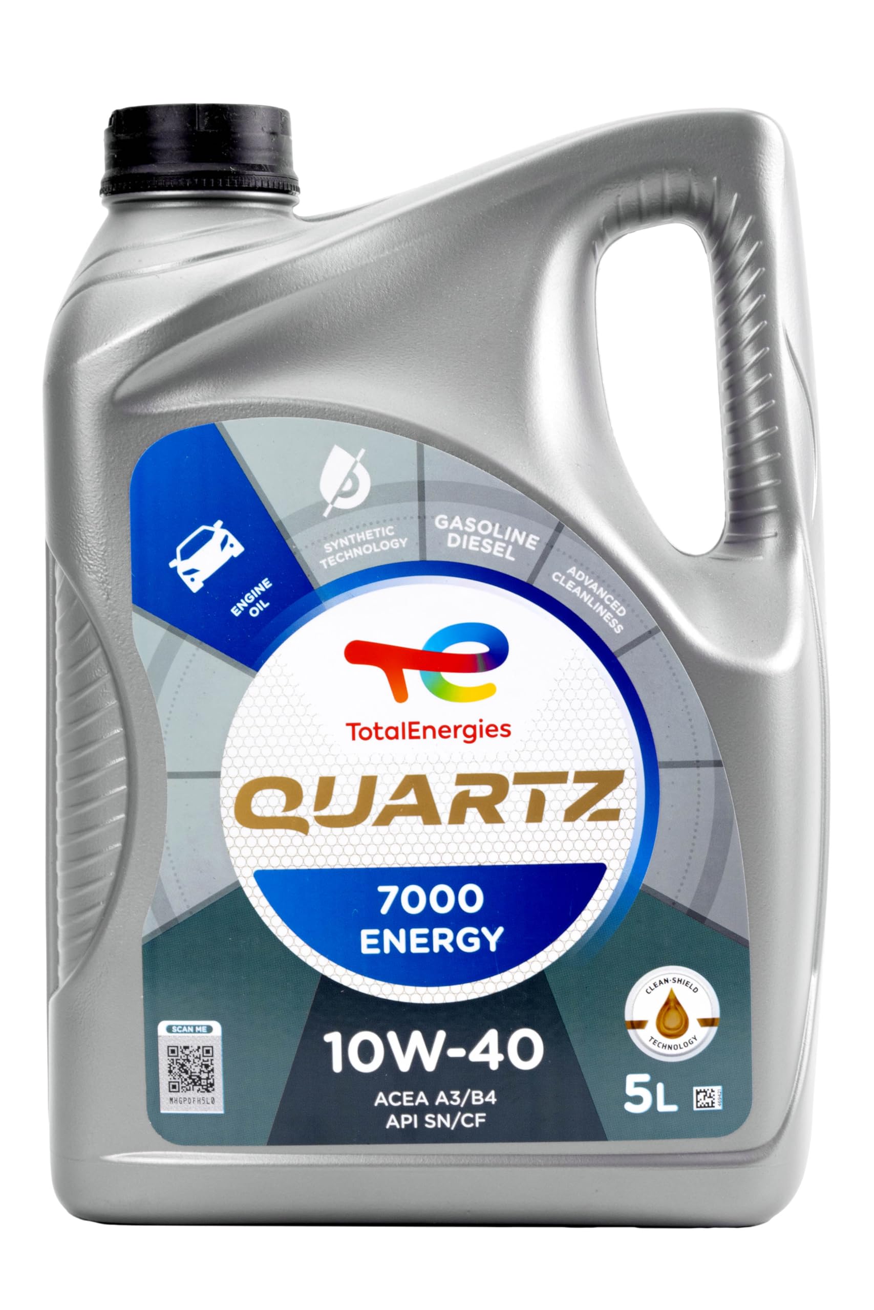 Total Quartz 7000 Energy 10W/40 5 Liter (Packung mit 2)