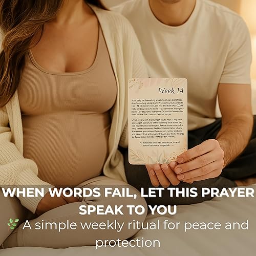 Miniatura 6 de Imprescindibles para el embarazo trimestre Set de regalo esencial para madres primerizas, embarazo saludable, tarjetas de oración para mujeres