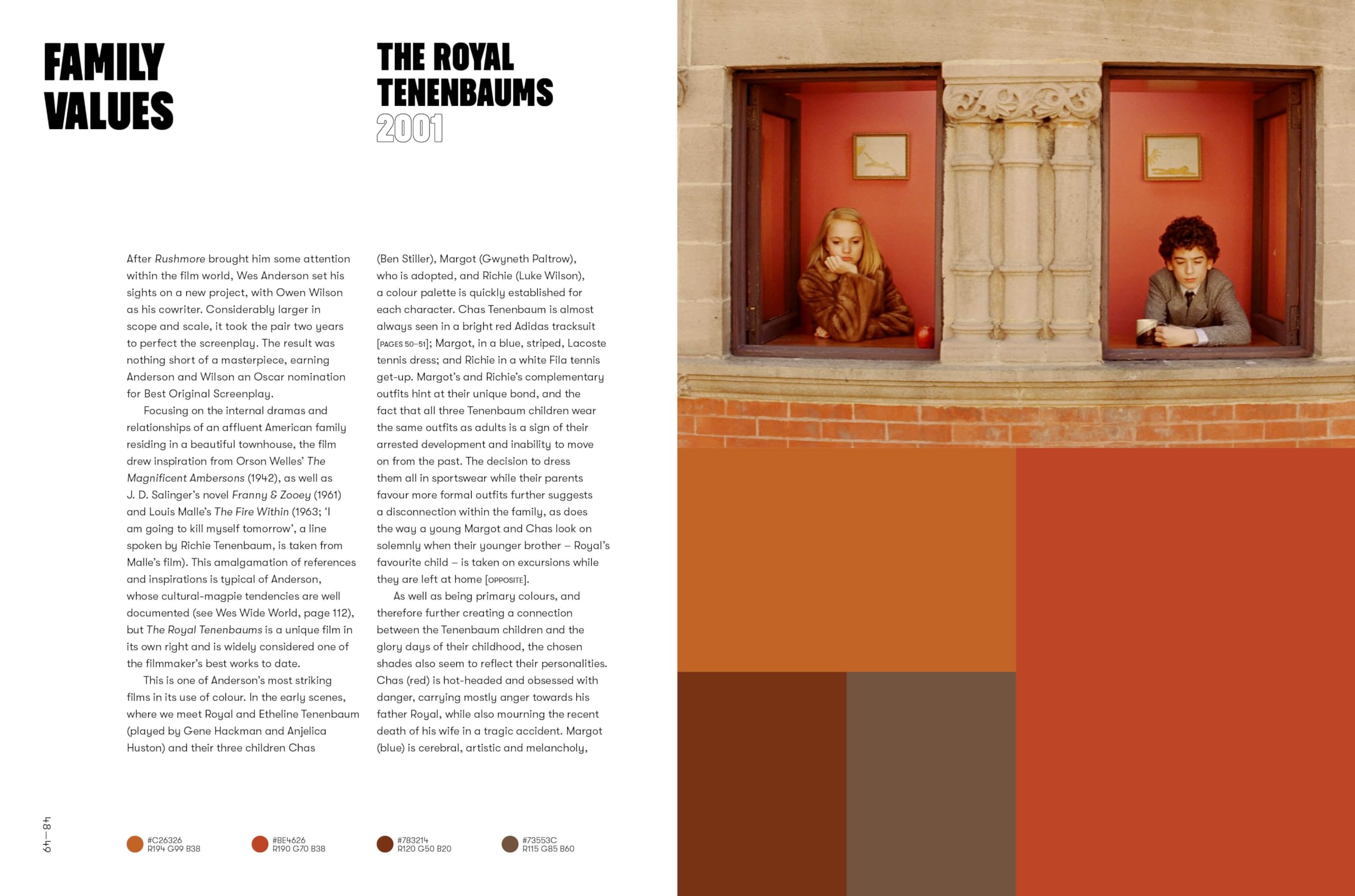Colours of Wes Anderson: The Films in Palettes