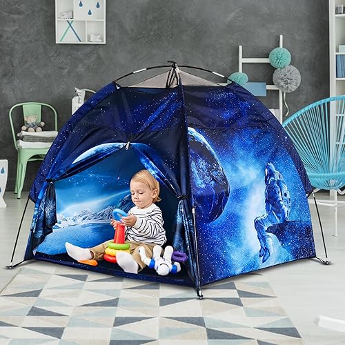 Miniatura 4 de Tienda de campaña para niños, casa de juegos Lucky castle para niños y niñas, tienda de campaña con cúpula fácil y divertida tienda de campaña para