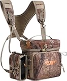 NEW VIEW CamoRanger Binocular Harness Chest Pack, Ripstop Bino Harness with Rangefinder Pouch and Rain Cover for Hunting