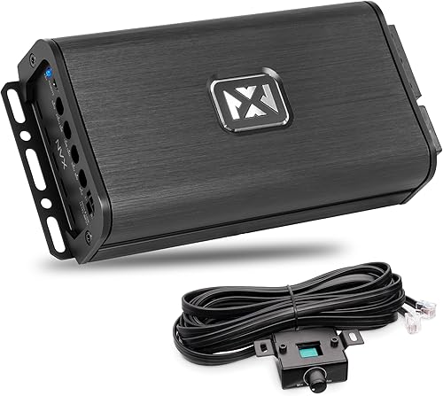 NVX VADM1v2 - Amplificador monobloque Clase D micro de 600W RMS a 1 Ohm - Amplificador compacto para automóviles, embarcaciones y deportes de motor