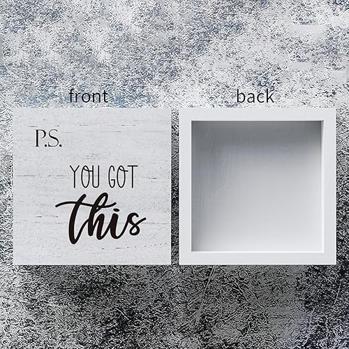 Miniatura 3 de P.S. You Got This - Cartel de madera decorativo inspirador para caja de madera, letrero de madera para el hogar, sala de estar, dormitorio, oficina,