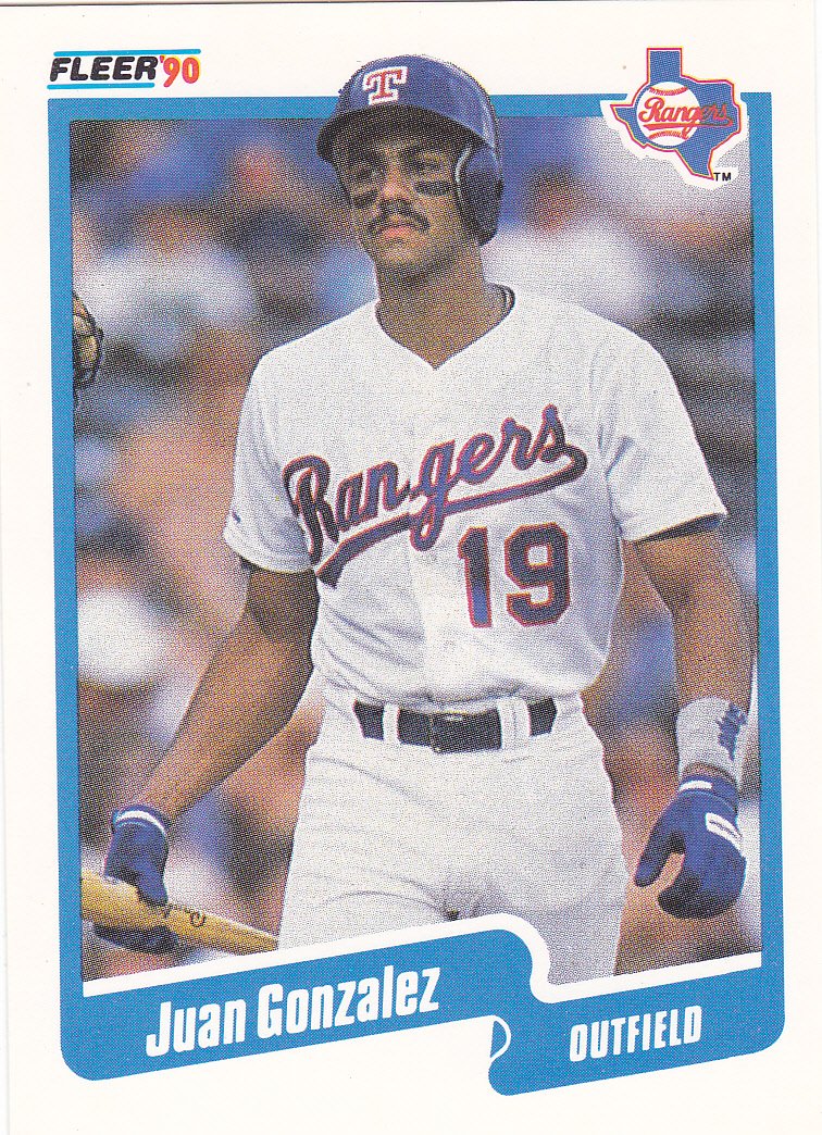 Amazon.com: 1990 FLEER JUAN GONZALEZ RC ROOKIE CARD : Sports