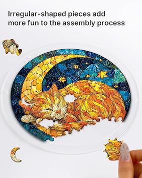 Acrylic Puzzles Suncatcher, Tree of Radiant Glass Puzzle, Acrylic Suncatcher Puzzles for Doors Garden, Mother's Day Christmas Birthday Gifts for Women Men (E)