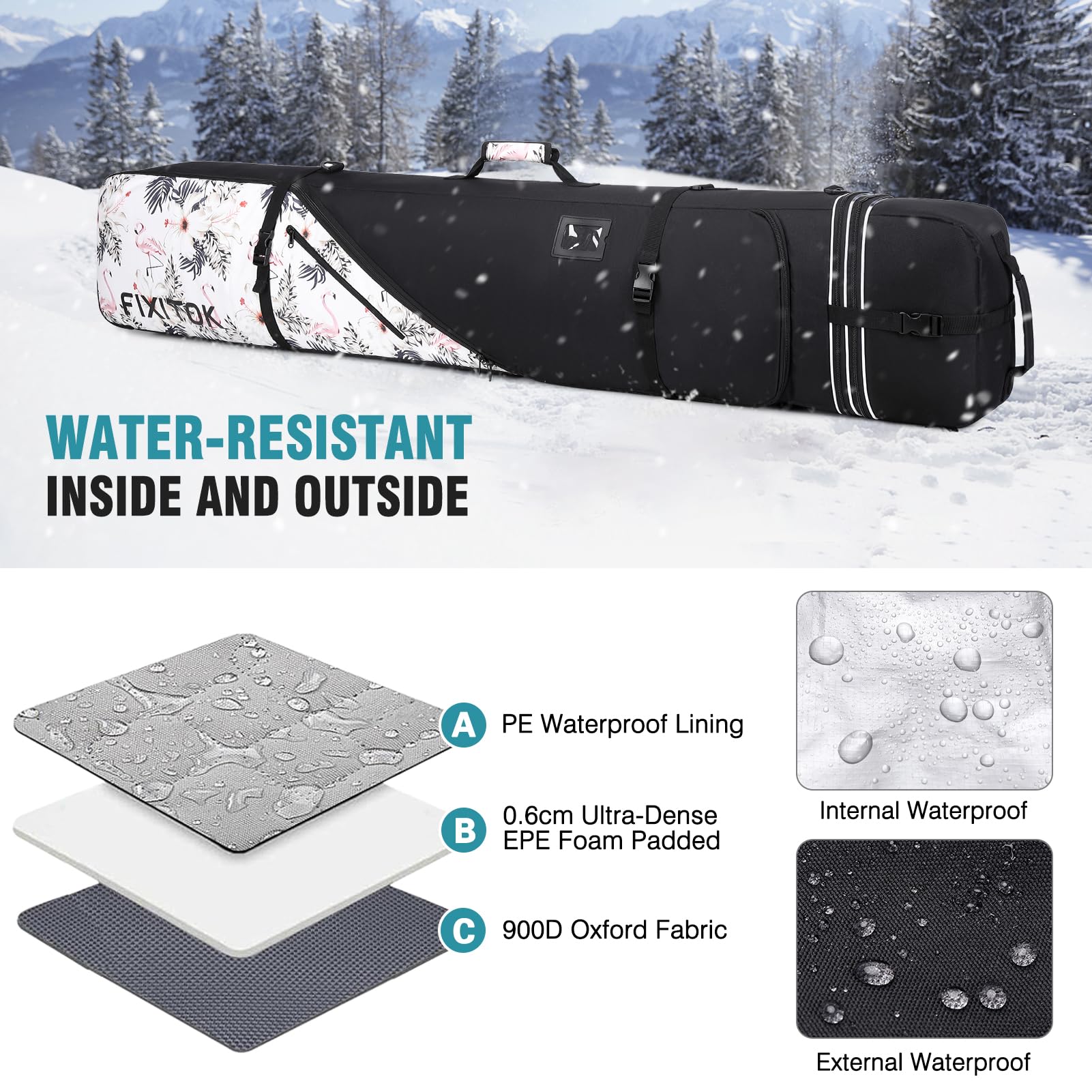 FIXITOK Bolsa de snowboard