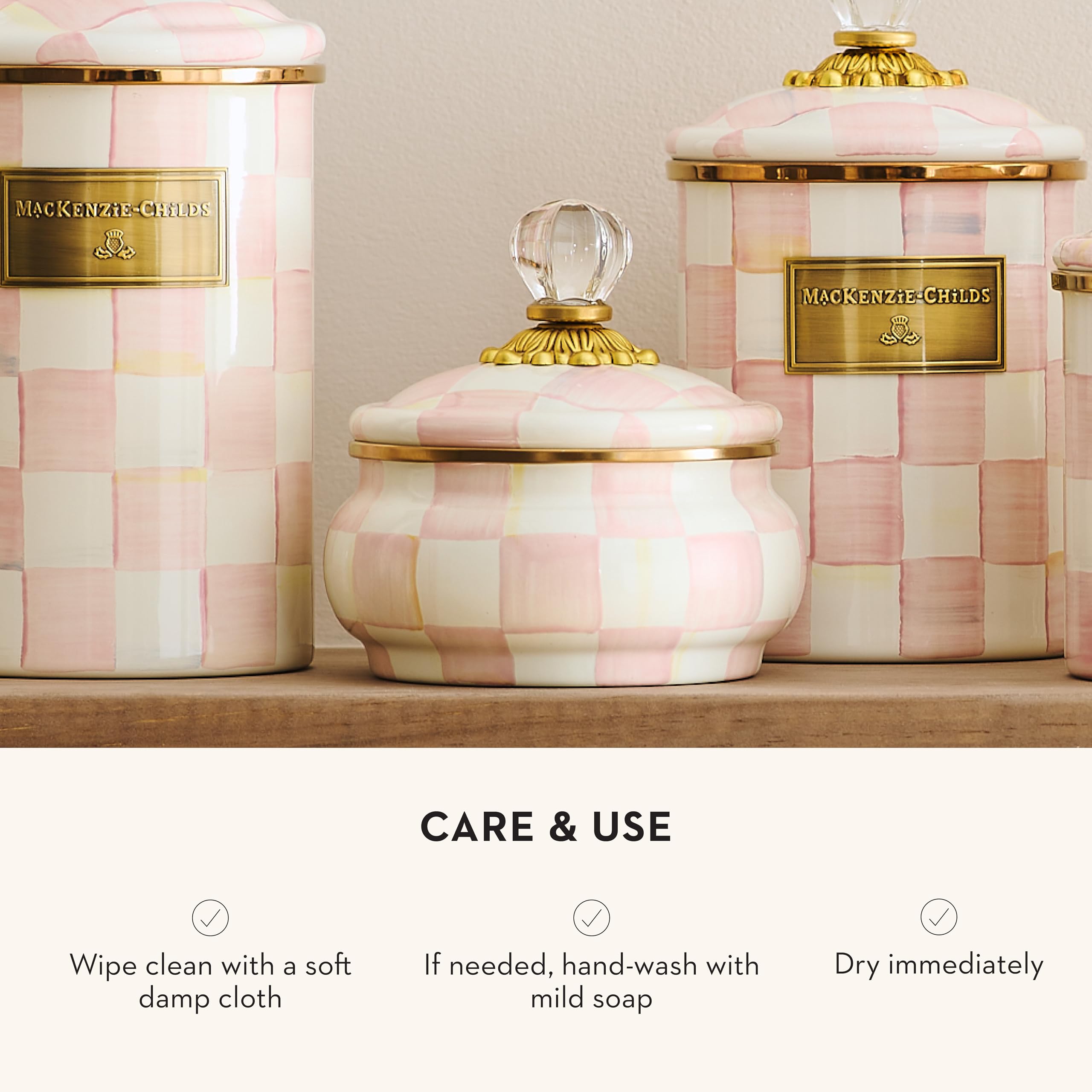 Amazon.com: MACKENZIE-CHILDS Enamel Squashed Pot, Cute Enameled