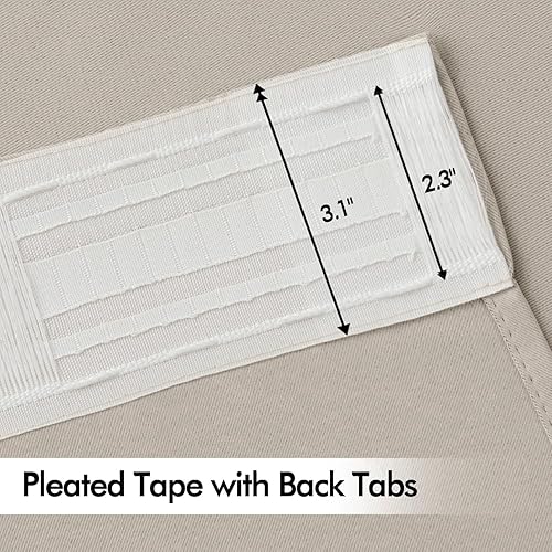 Miniatura 225 de MIULEE Cortinas Opacas de Pestaña Trasera Verde Salvia de 84 Pulgadas de Largo, Juego de 2 Paneles para Sala de Estar y Dormitorio, Privacidad