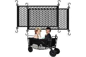 Wonderfold Cargo Net W4, 2 Packs of Heavy Duty Wagon Cargo Nets for Stroller