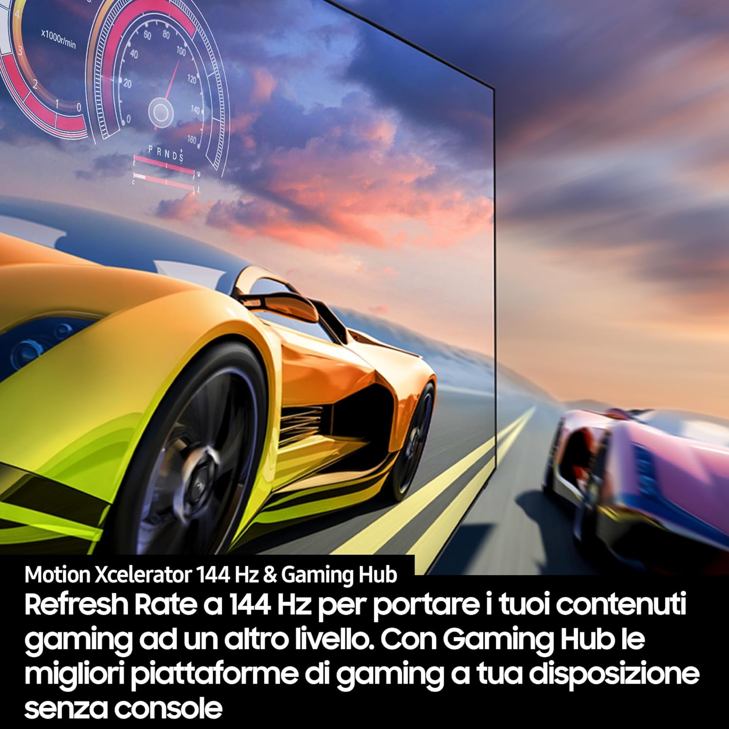 A split screen showing a dark cave scene, with one side labeled 'OLED HDR' demonstrating enhanced brightness and contrast.