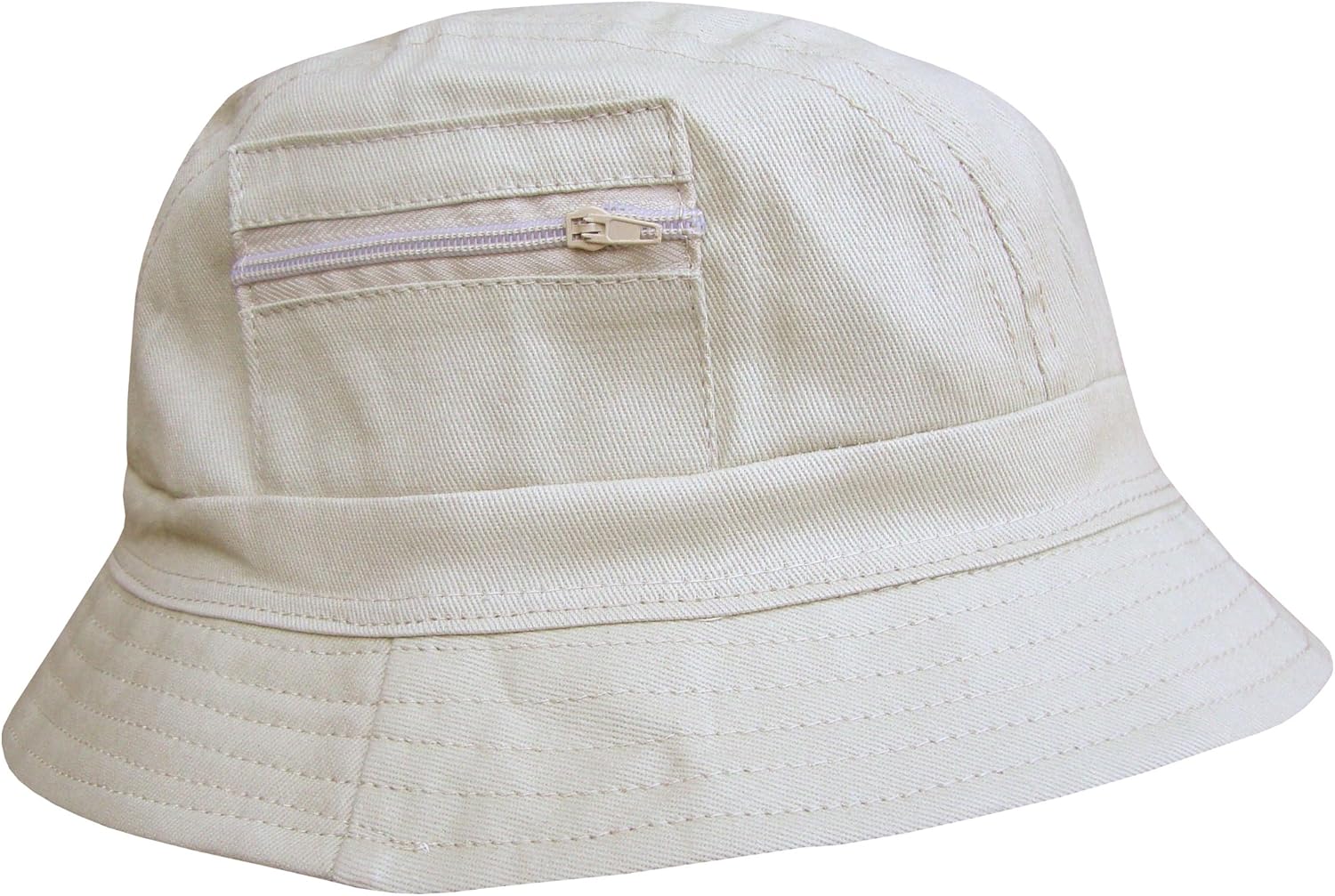Men's Bucket Style Summer Sun Beach Hat with Zip Pockets Amazon.co.uk