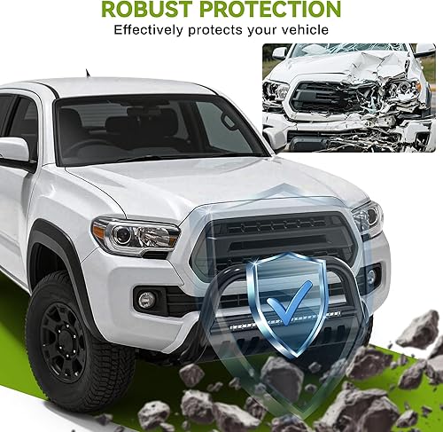 Miniatura 7 de AUTOSAVER88 Bull Bar con barra de luz LED compatible con Dodge RAM 09-18 15002019-2023 RAM 1500 Classic (Exl Rebel Sport) Tubo de 3 pulgadas Rejilla