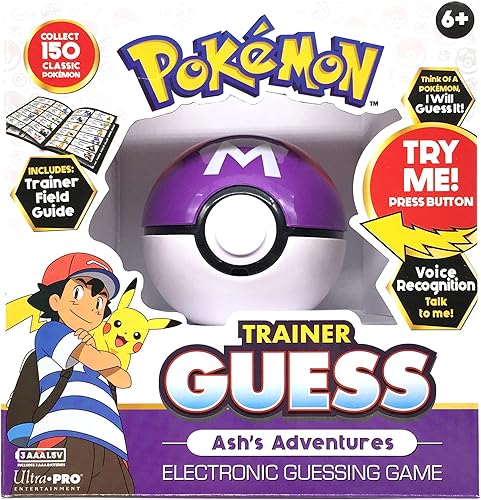 Pokemon Trainer Guess - Ash's Adventures Toy, I Will Guess It! - Juego electrónico con reconocimiento de voz, cerebro adivinador de Pokémon Go,