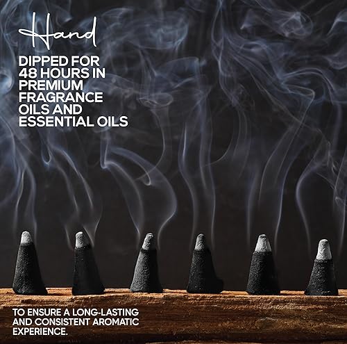 Miniatura 3 de Conos de incienso de carbón de citronela de 1 pulgada TOPFLOW – Paquete de 50 – Conos perfumados naturales hechos a mano sumergidos a mano