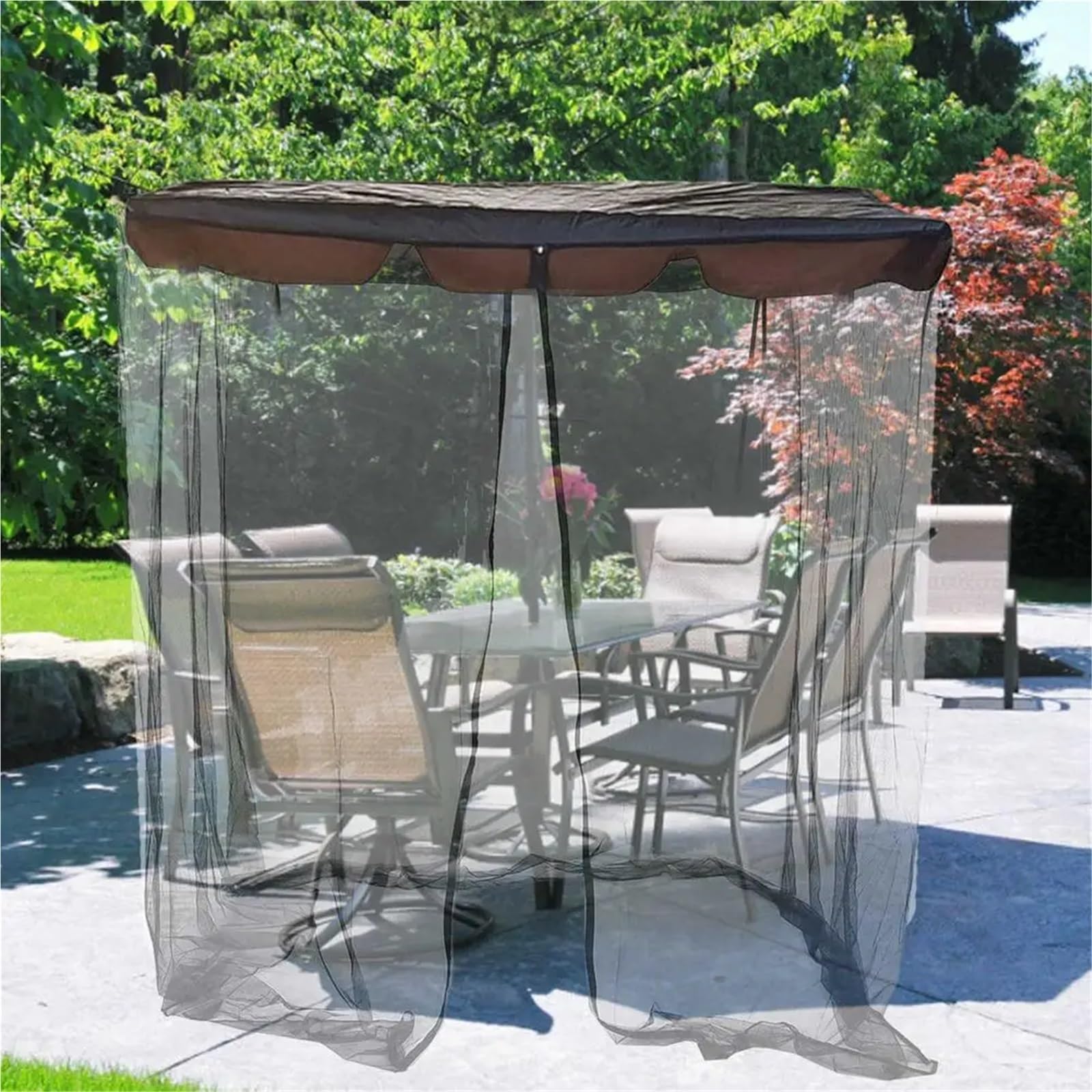 Gazebo da Giardino Impermeabile for Esterni, zanzariera a Dondolo, Riparo dal Sole for Campeggio, Viaggi in Spiaggia Zanzariera Gazebo(125x185x200cm)